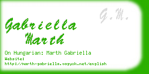 gabriella marth business card